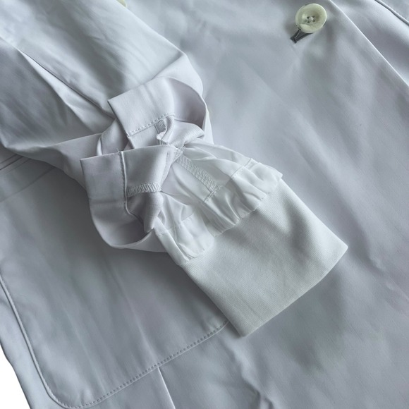 FIGS Womens XS White Double Breasted Lab Coat W22SP1003 Medical Professional New - Picture 13 of 16